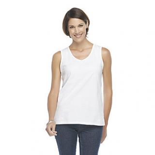 Basic Editions Womens Scoop Neck Tank Top   Clothing, Shoes & Jewelry