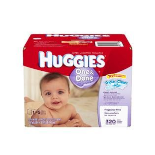 Huggies  One & Done® Baby Wipes, Refill, 320ct