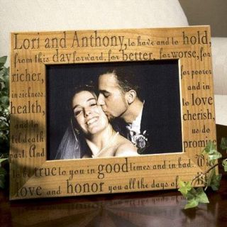 Personalized Wedding Vows Frame