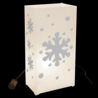 Lumabase Snowflake Electric Luminaria Kit (Set of 10) 34410