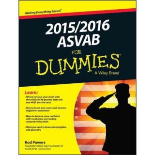 ASVAB 2015 / 2016 for Dummies