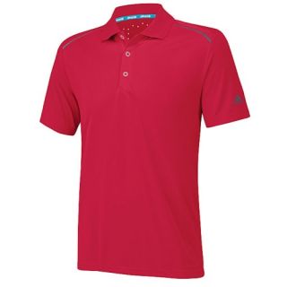 adidas Climachill Seam Print Golf Polo   Mens   Golf   Clothing   Bold Red/Lead
