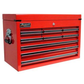 Homak Professional 27 in. 9 Drawer Top Chest, Red RD02092601