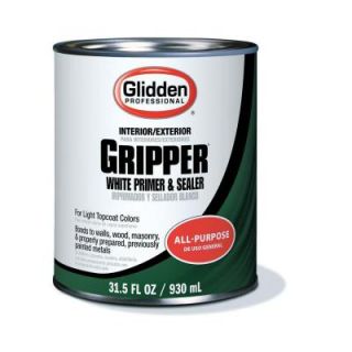 Glidden Professional 1 qt. Gripper White Primer Sealer GPG 0000 04
