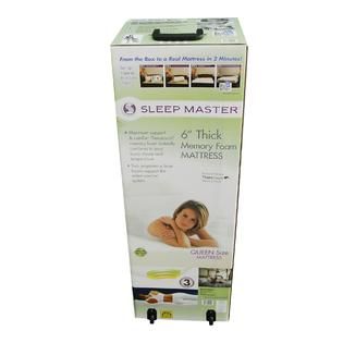 SleepMaster   Memory Foam 6 in Thick Mattress