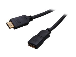 StarTech DPEXT6L 6 ft. Black Connector A: 1   DisplayPort (20 pin; Latching) Male Connector B: 1   DisplayPort (20 pin) Female DisplayPort Video Extension Cable M F