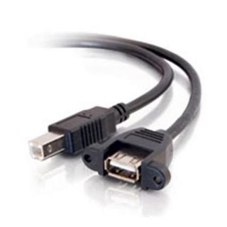 Cables To Go 28065 6In Usb 2. 0 A Female To B Male Panel Mount Cable