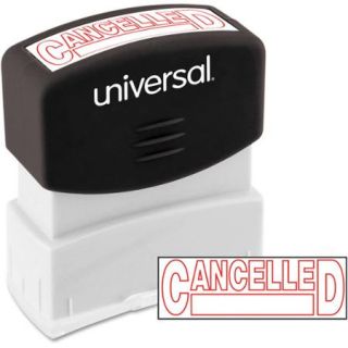 Universal Message Stamp, CANCELLED, Pre Inked One Color, Red