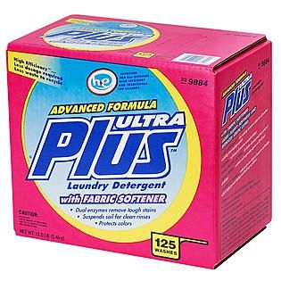 Ultra Plus  ™ Powder Laundry Detergent w/ Fabric Softener, 125 Loads
