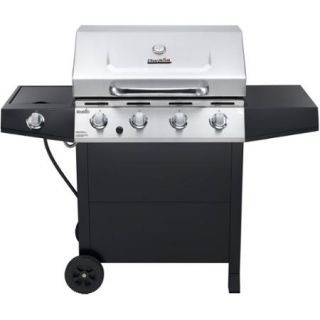 Char Broil 4 Burner Gas Grill with Side Burner, Stainless Steel