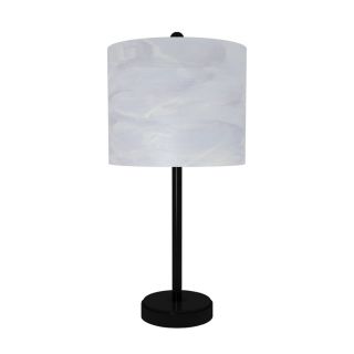 Illumalite Designs 24 in Black Table Lamp with Shade