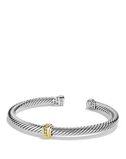 David Yurman Cable Classics One Station Bracelet with Gold