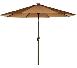 ATLeisure 9 Solar Umbrella w/White & Color Lights Changing Lights   M50253 —