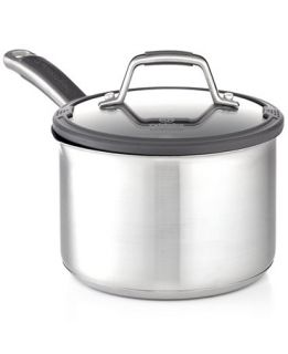 Calphalon Simply Easy System Stainless Steel 2.5 Qt. Covered Saucepan