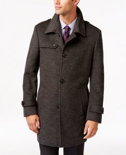 Kenneth Cole Reaction Elmore Slim Fit Tic Overcoat   Coats & Jackets