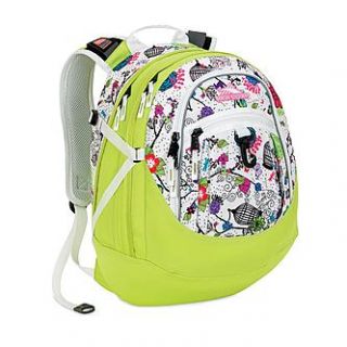 High Sierra HIGH SIERRA FAT BOY FOREST PARTY/CHARTREUSE/WHITE BACKPACK