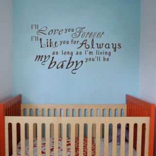ll Love You Forever Wall Decal by Pop Decors