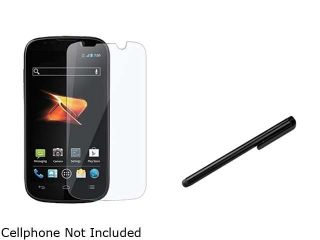 Insten 6X Reusable Screen Protector +Black Universal Touch Screen Stylus Compatible With ZTE N861 Warp Sequent