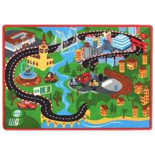 Disney Cars 2 Pit Stop Interactive Game Rug   Home   Bed & Bath