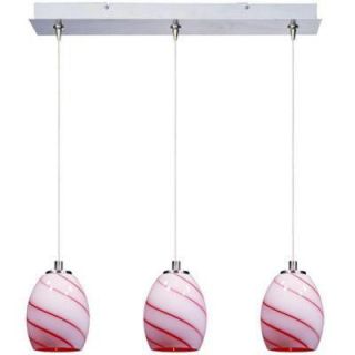 CLI Swirl 3 Light RapidJack Pendant and Canopy E94836 107SN