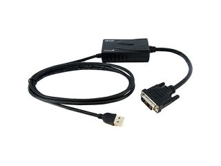 StarTech USB2DVIMM6 6 ft USB DVI External Multi Monitor Video Adapter Cable – M/M