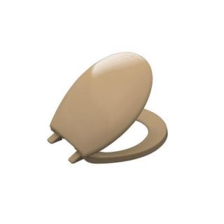 KOHLER Bancroft Round Closed front Toilet Seat with Q2 Advantage in Mexican Sand DISCONTINUED K 4644 33