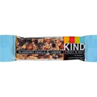 Kind Blueberry Vanilla & Cashew Fruit & Nut Bar, 1.4 oz, (Pack of 12)