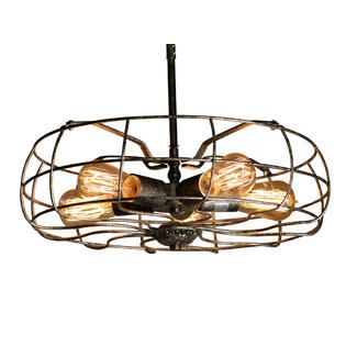 Warehouse of Tiffany Caged Rust Bronze Chandelier   Home   Home Decor