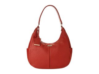 cole haan village small rounded hobo velvet red