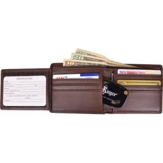 Mens Royce Leather Freedom Wallet RFTR 110 Coco Leather   16890022