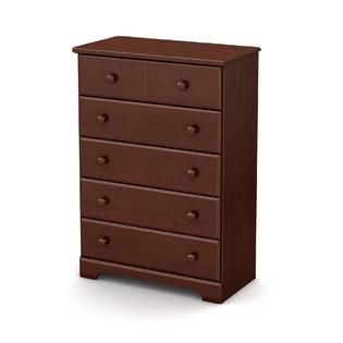 South Shore Summer Breeze 5 Drawer Chest, Royal Cherry   Home