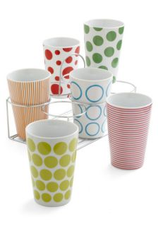 Quench Your Thirst Cup Set  Mod Retro Vintage Kitchen