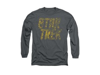 Star Trek Schematic Logo Mens Long Sleeve Shirt