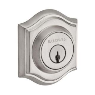 Baldwin Reserve Traditional Double Cylinder Satin Nickel Arch Deadbolt DC.TAD.150