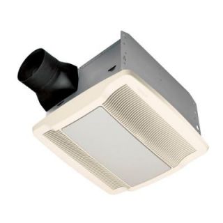QTR Series Quiet 110 CFM Ceiling Exhaust Bath Fan with Light and Night Light QTRN110L