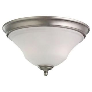 Sea Gull Lighting Parkview Collection 2 Light Antique Brushed Nickel Flush Mount 75381 965