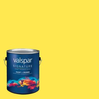 Creative Ideas for Color by Valspar Gallon Size Container Interior Satin Pre Tinted Gala Gold Latex Base Paint and Primer in One (Actual Net Contents 122.29 fl oz)