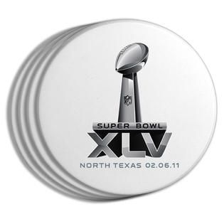 Memory Company Super Bowl XLV Logo Coasters (Set of Four)   Fitness