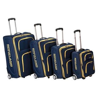 Rockland Varsity Polo Equipment 4 Pc Luggage Set   Navy
