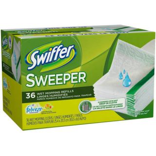 Swiffer Wet Mopping Refills with Febreze Freshness, Citrus and Light, 36 ct