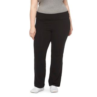 Womens Plus Size Yoga Pants Black Ava & Viv