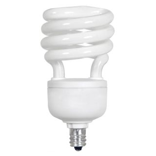 Utilitech 4 Pack 13 Watt (60W Equivalent) 3,500K Spiral Candelabra Base (E 12) Bright White CFL Bulb