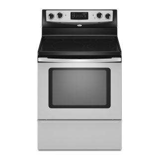 Whirlpool 30 Inch Smooth Surface Freestanding Electric Range (Color Stainless Steel)
