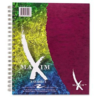 Roaring Spring Maxim Notebook College Rule 11 x 9 3 Subject 135 Sheets
