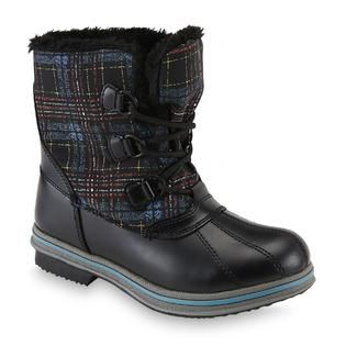 Athletech Womens Amber Black/Multicolor Winter Boot