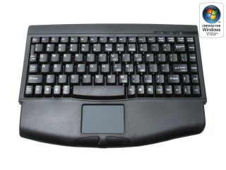 ADESSO ACK 540PB Black 88 Normal Keys Function Function Keys PS/2 Wired Mini Touch Keyboard