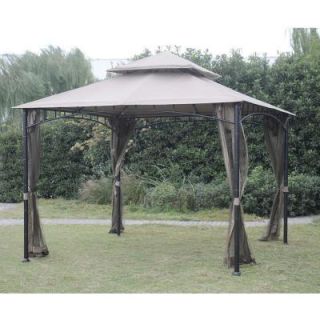 Hampton Bay Mosquito Netting for Bamboo Gazebo L GZ136PST G MN