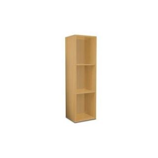 Way Basics Eco 3 Shelf Triple Cube Plus Narrow Bookcase and Storage Shelf, Natural