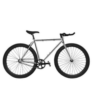 Zycle Fix ZF DIA2 55 Diamond Ii Pursuit Fixie Bike, Chrome & Black   Size 55