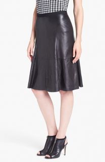 Classiques Entier® Lamb Moss Flared Leather Skirt